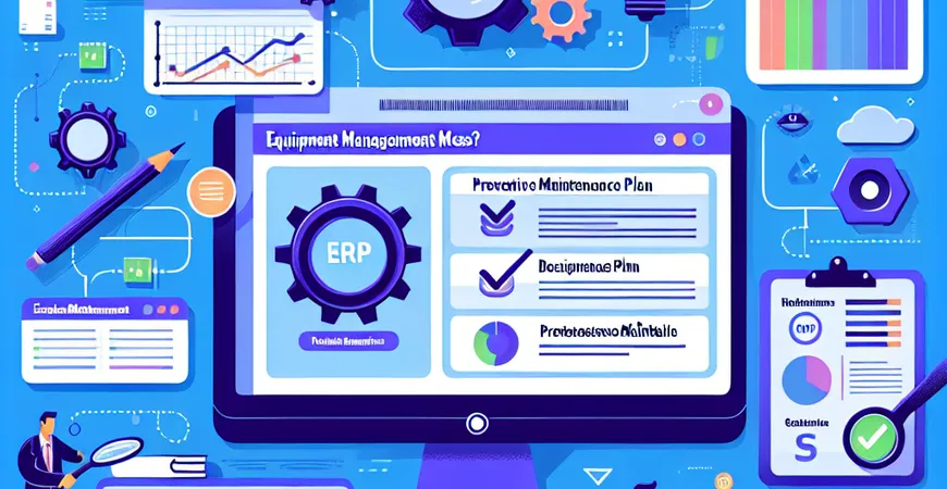  设备管理一团糟？ERP维护模块的预防性保养计划模板  
